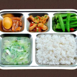 Thịt kho trứng + Chả cá sốt cà