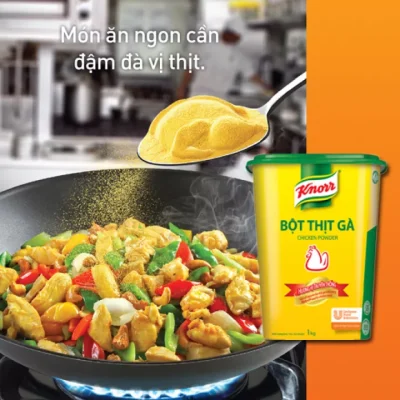 Gia vị bột thịt gà Knorr mua tại Thanh Hóa cho nhiều món ăn ngon